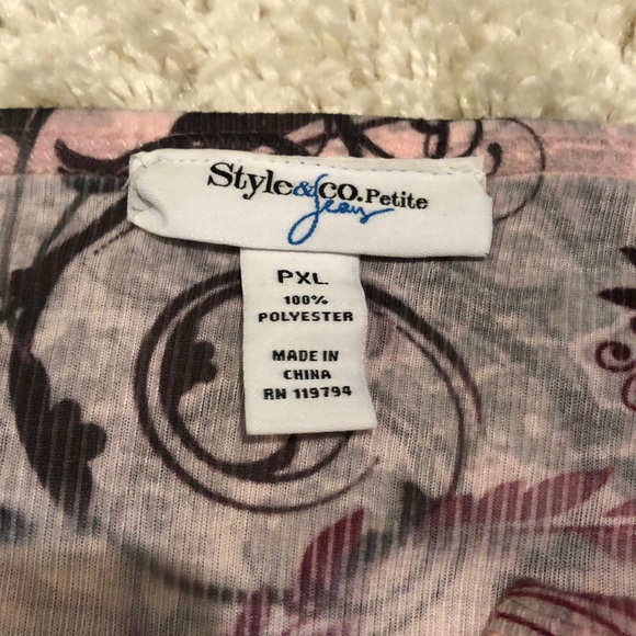 Style & Co Bedazzled top - Picture 3 of 4